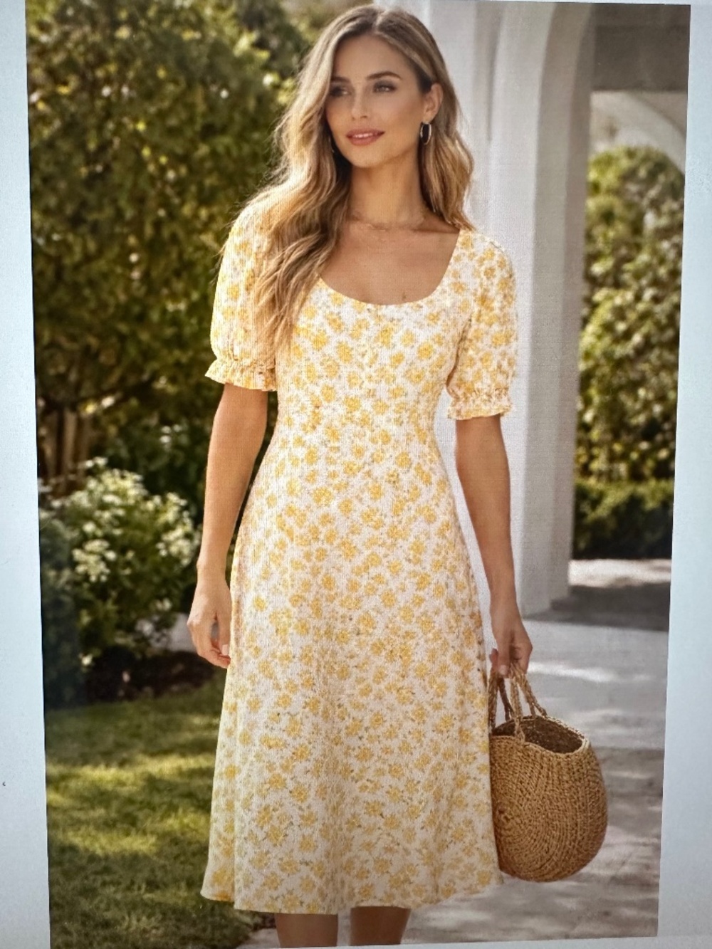 Faithful The Brand Linnie Bette Floral Midi Dress. Like new